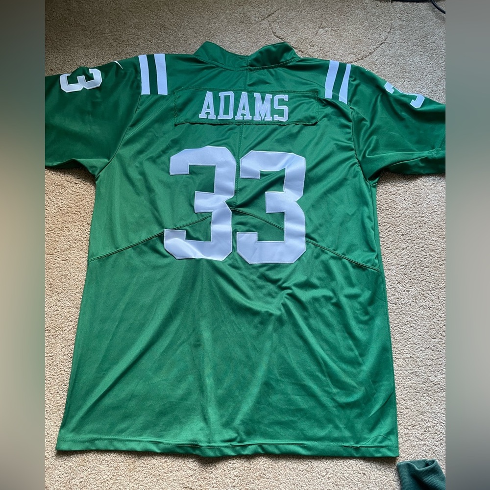 New York Jets NFL Jamal Adams #33 Short Sleeve V-Neckline Nike Jersey Size L